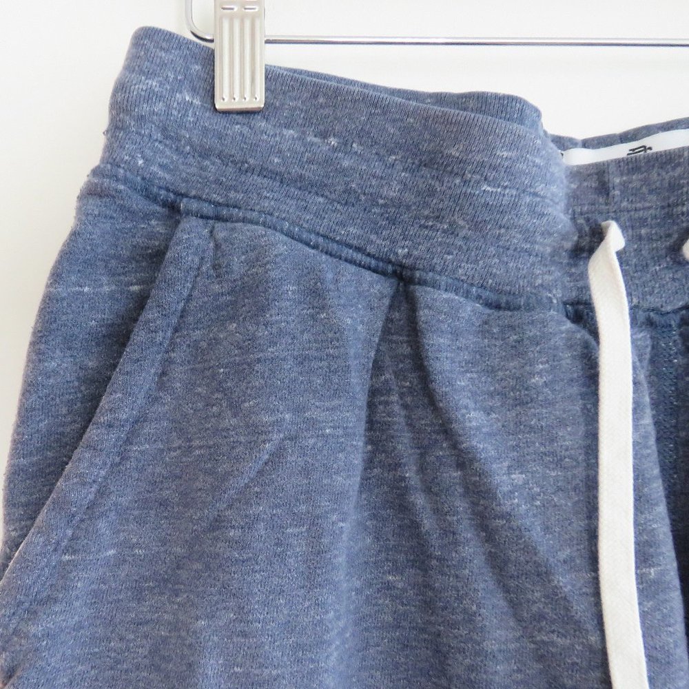 REIGNING CHAMP Heathered Blue Midweight Terry Sweat Short - Size M - Picture 4 of 13